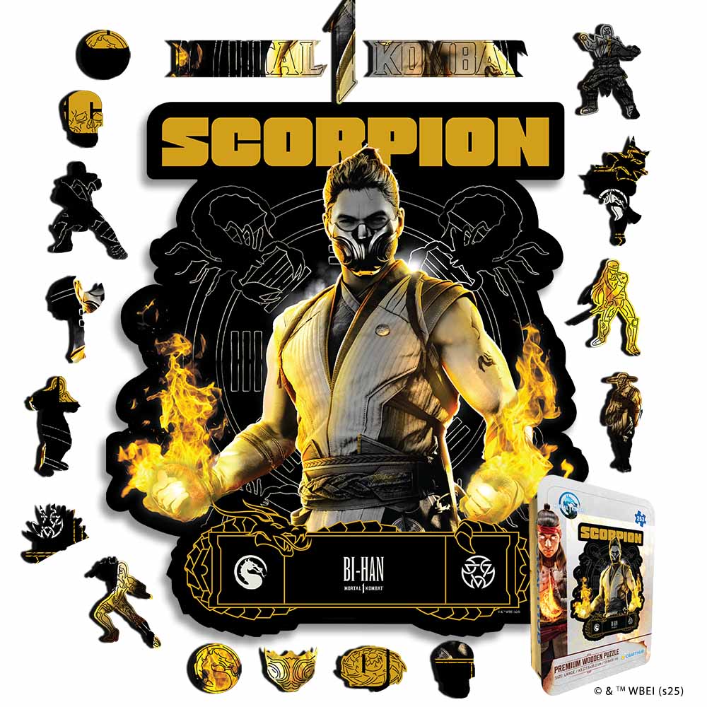 Mortal Kombat - Puzzle en bois