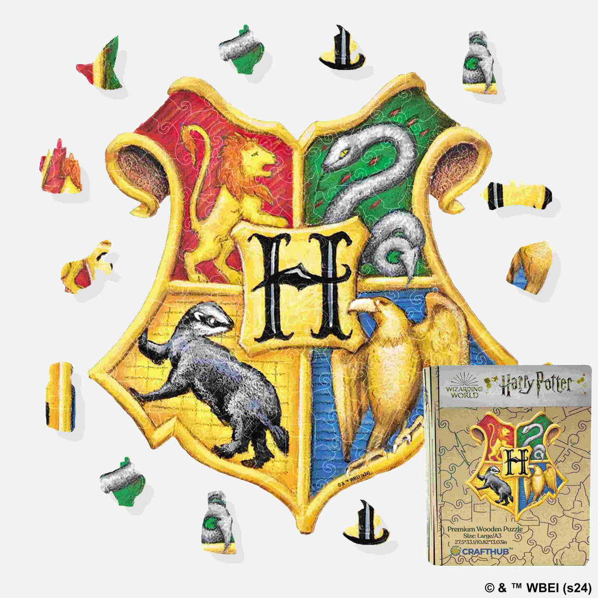 Puzzle 3D 197 pièces : Harry Potter : Le château de Poudlard - Asmodée - Rue des Puzzles Puzzle 3D 197 pièces : Harry Potter : Le château de Poudlard - Asmodée - Rue des Puzzles