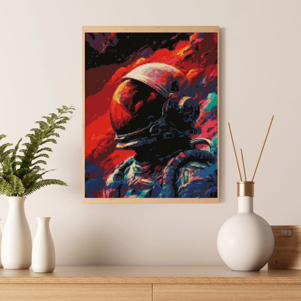 15.7" x 19.7" (40x50cm) Astronaut - Diamond Painting Kit