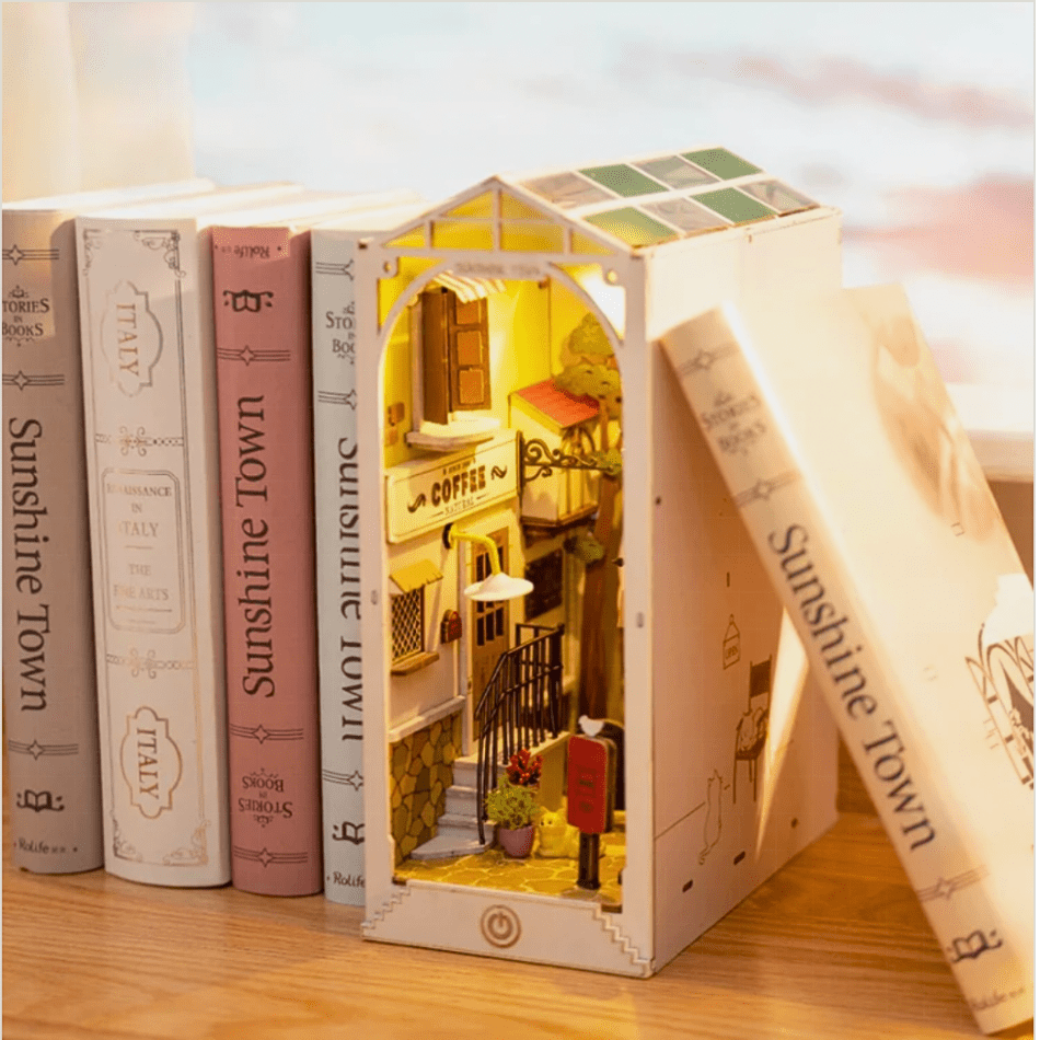 3D Puzzle Sunshine Town Shelf Insert Sunshine Town Book Nook Shelf Insert