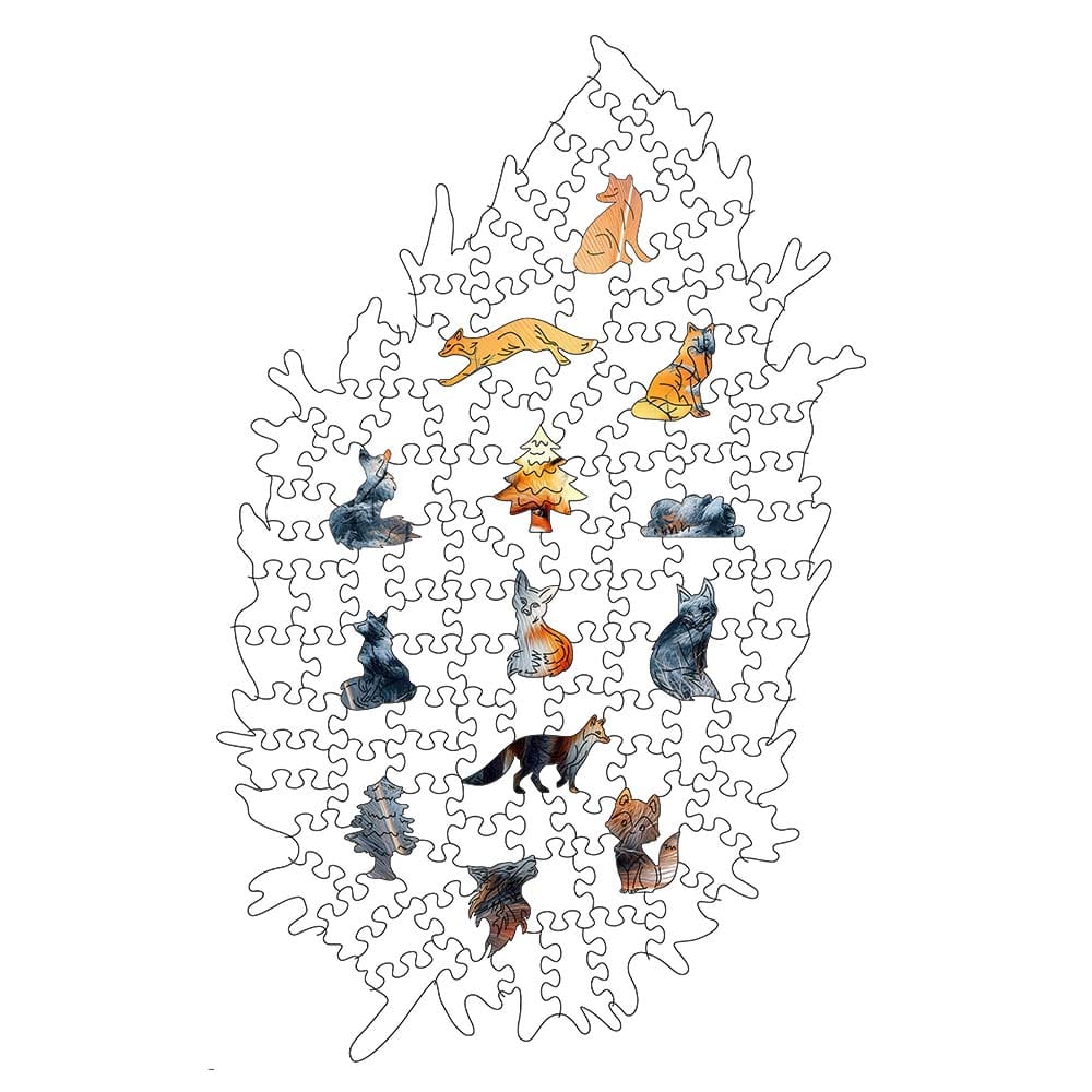 Wooden Jigsaw Puzzles Sunshine Fox - Jigsaw Puzzle