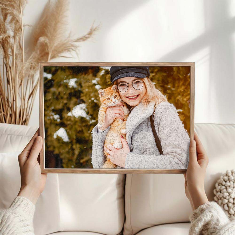 Animal Jigsaw Puzzle > Wooden Jigsaw Puzzle > Jigsaw Puzzle A3 LARGE SIZE | 11.7 x 16.5" | 200 Pieces Personalised Wooden Jigsaw Puzzle – Cat Whimsies