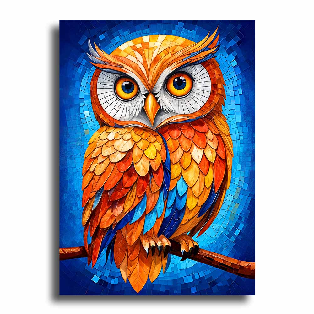 Hibou Rayonnant - Puzzle en bois