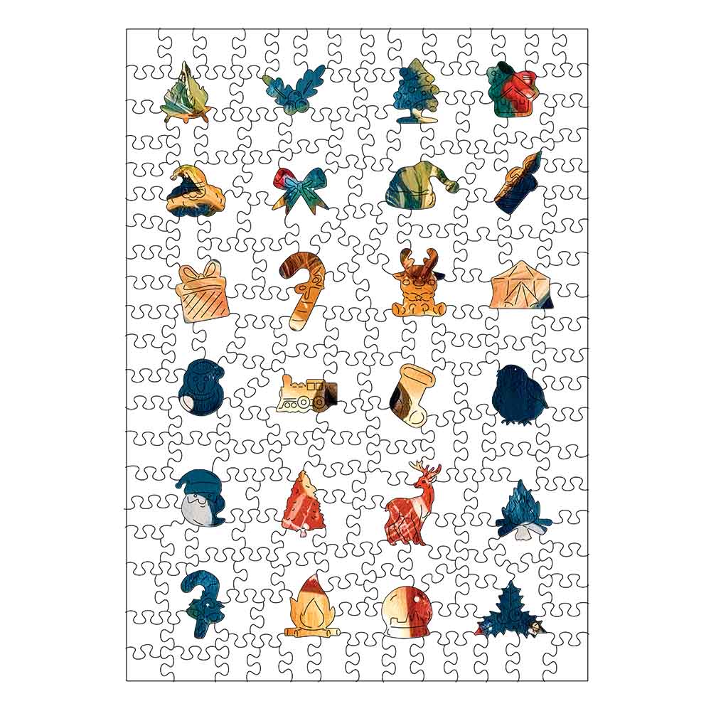 Cerf d’Hiver - Puzzle en bois