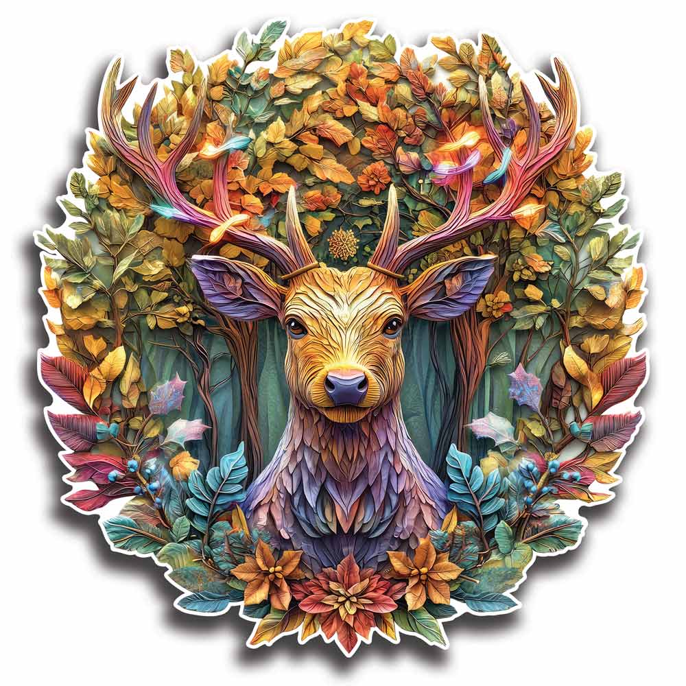 Puzzle en bois – Cerf vivant