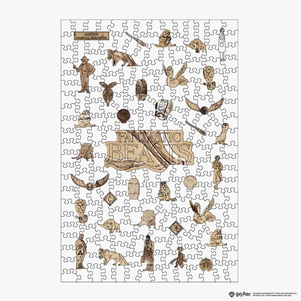 Croquis du sorcier Niffleur - Casse-tête en bois