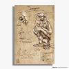 Animal Jigsaw Puzzle > Wooden Jigsaw Puzzle > Jigsaw Puzzle Demiguise Wizarding Sketch - Wooden Jigsaw Puzzle