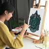 Animal Jigsaw Puzzle > Wooden Jigsaw Puzzle > Jigsaw Puzzle 40x50cm Slytherin Crest - Paint By Numbers Kits