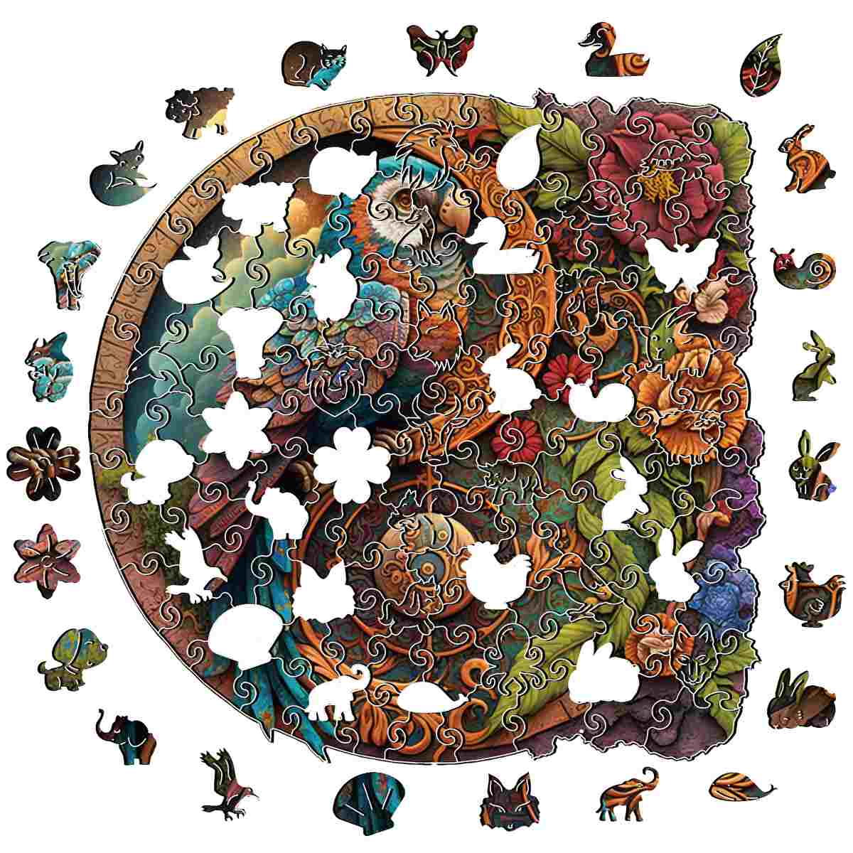 Perroquet Yin Yang - Jigsaw Puzzle