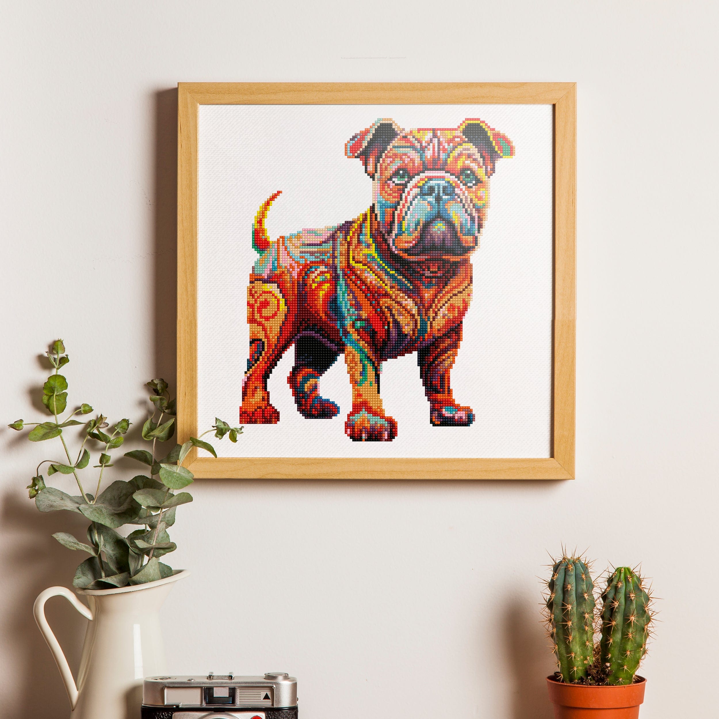 15.7"x15.7" / 40cm x 40cm BullDog - Diamond Painting Kit