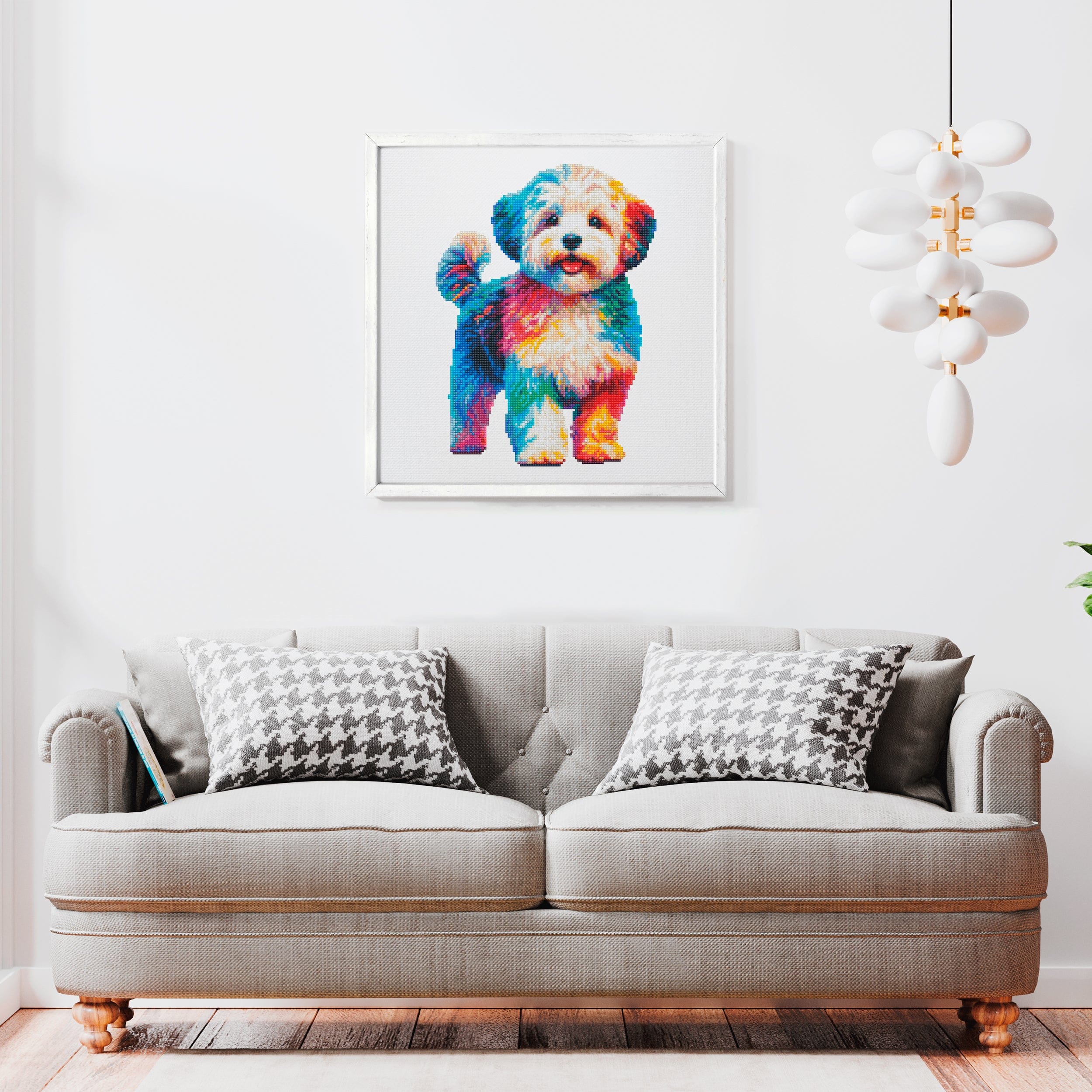 15.7"x15.7" / 40cm x 40cm Maltipoo Dog - Diamond Painting Kit