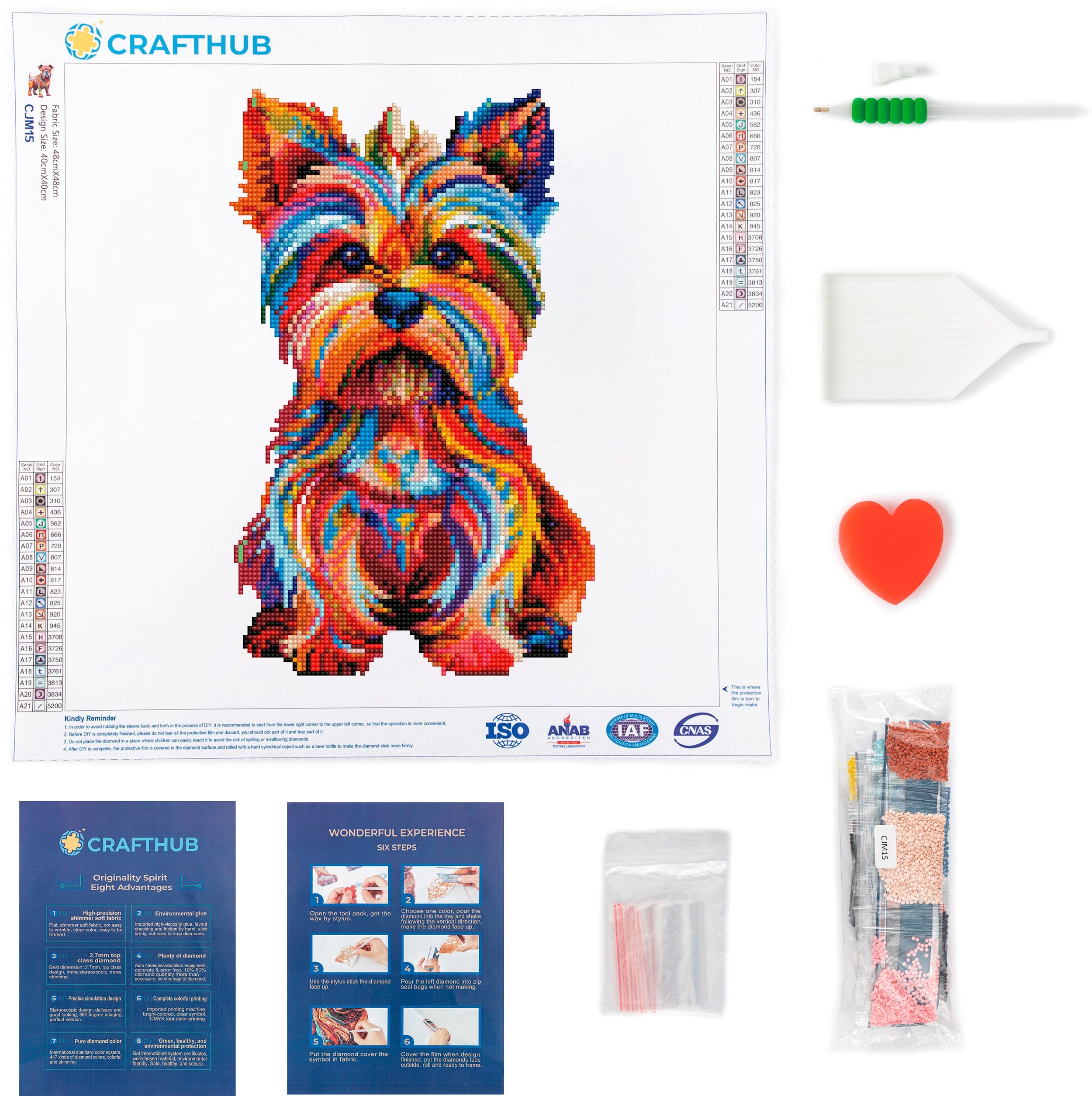 Diamond Painting,Broderie Diamant Kit Complet Chien Yorkshire Terrier,Diamond Painting Grand Format,Peinture Diamant,Numero Dart Adulte,Salon Stickers Muraux Décor à La Maison 30x40cm Diamond Painting,Broderie Diamant Kit Complet Chien Yorkshire Terrier,Diamond Painting Grand Format,Peinture Diamant,Numero Dart Adulte,Salon Stickers Muraux Décor à La Maison 30x40cm