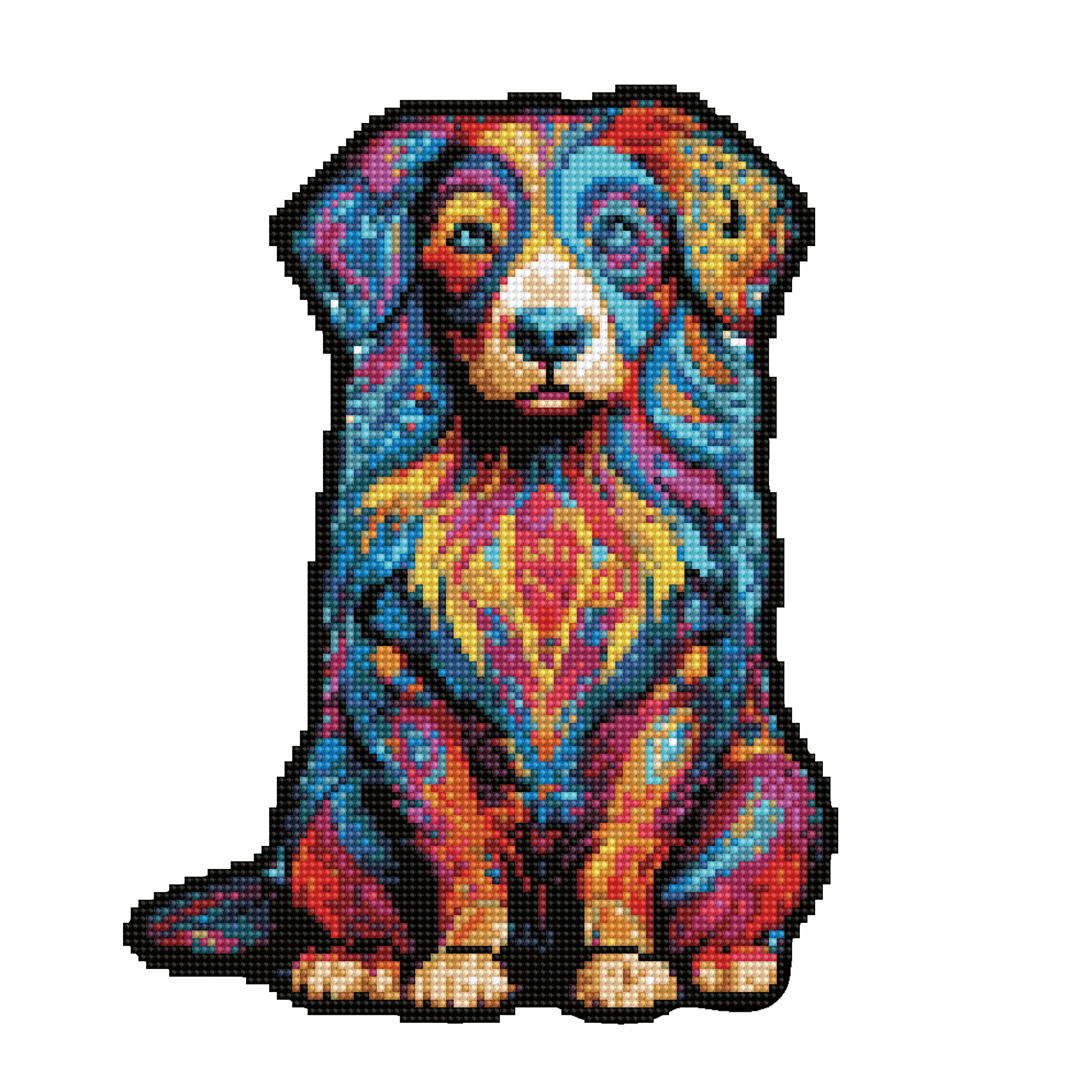 40x40cm Australian Shepherd Dog - Diamond Painting Kit